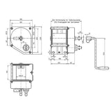 Nerezový ruční lanový naviják HAACON typ 4202 - 500kg