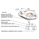 Kotevní bod AT 150, EN 795, k montáži na ocelové i betonové konstrukce